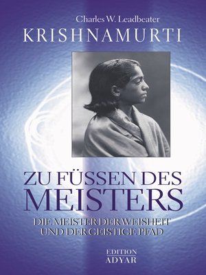 cover image of Krishnamurti--Zu Füßen des Meisters